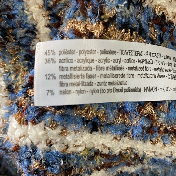 NWOT Zara Knit Tweed Metallic Boxy Oversized Hoodie size M - Picture 12 of 12